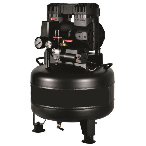 Lydsvag kompressor. 30 l tank. Oliefri
