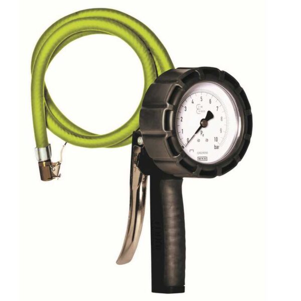 slangeluftpåfylder med manometer